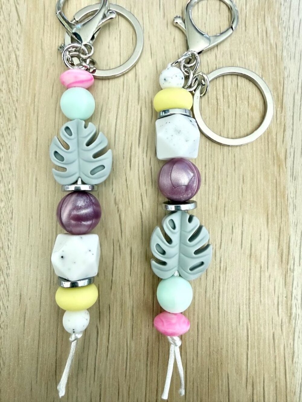 Silicone Bead BFF Keychains